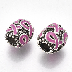 Alloy Enamel European Beads&nbsp;MPDL-R036-18A-1