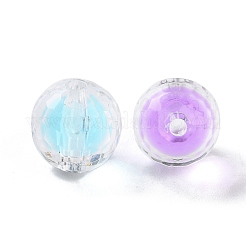 UV Plating Iridescent Transparent Acrylic Bead in Bead&nbsp;OACR-H112-08D