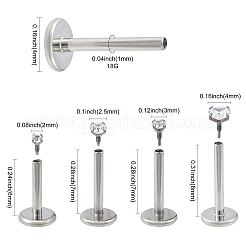 Titanium Alloy Internally Threaded Labret Bar&nbsp;EJEW-FS0001-32B