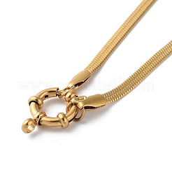 316 Surgical Stainless Steel Ring Pendant Necklaces&nbsp;LS-NJEW-D059-01A-G