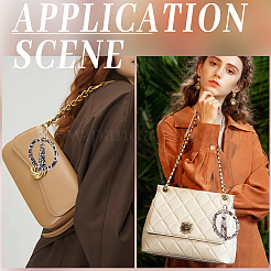 2Pcs 2 Colors PU Leather Tassel Bracelet Wristlet Keychain&nbsp;AJEW-SC0003-66B