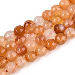 Natural Red Agate Beads Strands&nbsp;G-T139-8mm-89A-01