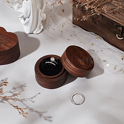 Wooden Rings Storage Gift Boxes&nbsp;CON-WH0109-003