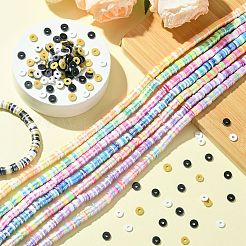 8 Strands 8 Colors Handmade Polymer Clay Beads&nbsp;CLAY-CJ0001-93