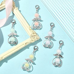 Transparent Frosted Acrylic Pendant Decorations&nbsp;HJEW-JM01114