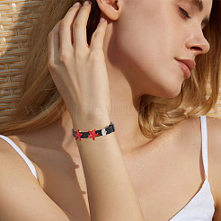 16Pcs Flat Silicone Cord Bracelets for Women Men&nbsp;BJEW-FH0001-08