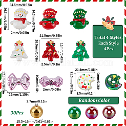 Christmas Theme Acrylic Beads Set&nbsp;OACR-SP0001-20A