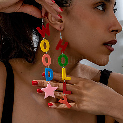Acrylic Dangle Earrings&nbsp;FS-WGC2EC3-01