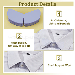 PVC Shirt Collar Shaping Support&nbsp;LS-FIND-WH0159-20B
