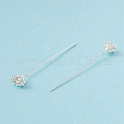 Brass Flower Head Pins&nbsp;LS-KK-G413-04S