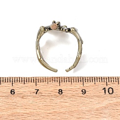 Glow in the Dark Luminous Brass Open Cuff Ring&nbsp;PW-WG90626-03
