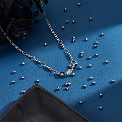 202 Stainless Steel Beads&nbsp;STAS-UN0043-20