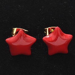 Brass Stud Earrings&nbsp;EJEW-F359-07G