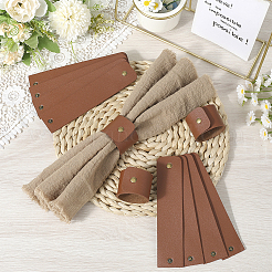 CutHollow 12Pcs Imitation Leather Napkin Rings&nbsp;AJEW-CL0001-24