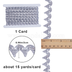 15 Yards Filigree Polyester Lace Ribbon&nbsp;DIY-GF0007-67B