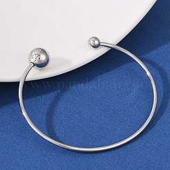304 Stainless Steel Open Cuff Bracelets&nbsp;BJEW-R019-01P-02