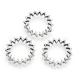 Tibetan Style Alloy Linking Rings&nbsp;PALLOY-T075-208AS