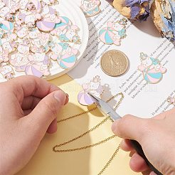 20Pcs 4 Styles Alloy Enamel Pendants&nbsp;ENAM-CJ0004-98