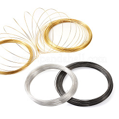 300 Circles 3 Colors Carbon Steel Memory Wire&nbsp;TWIR-FW0001-02