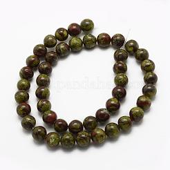 Natural Dragon Blood Beads Strands&nbsp;G-K194-10mm-03