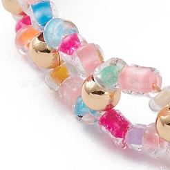 Round Mixed Style Glass Seed Beaded Bracelets&nbsp;BJEW-JB05870