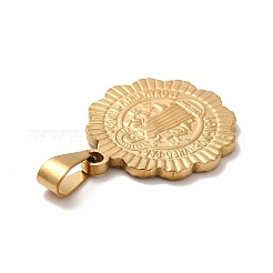 PVD Vacuum Plating 201 Stainless Steel Pendants&nbsp;STAS-P314-22B-G