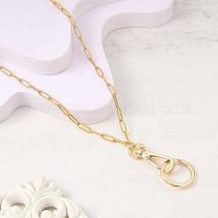 Stainless Steel Paperclip Chains Keychain&nbsp;HJEW-SW00179-01