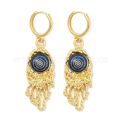Rack Plating Brass Dangle Earrings for Women&nbsp;EJEW-M260-24G