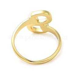 Brass Micro Pave Cubic Zirconia Cuff Rings&nbsp;RJEW-P102-12G