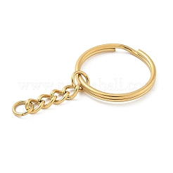 Ion Plating(IP) 304 Stainless Steel Split Key Rings&nbsp;KEYC-M035-01G