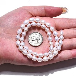 Natural Cultured Freshwater Pearl Beads Strands&nbsp;PEAR-N012-06E-1