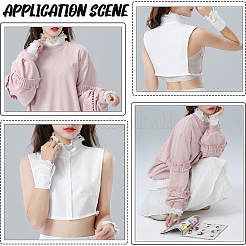 1Pc Detachable Chiffon Shirt Women False Collar&nbsp;AJEW-CY0001-38A