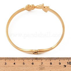 304 Stainless Steel Micro Pave Clear Cubic Zirconia Hinged Bangles for Women&nbsp;SA-C001-05G