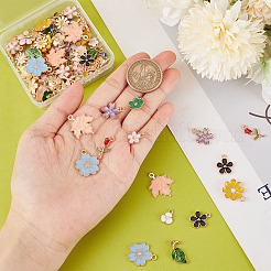 120Pcs 15 Style Alloy Enamel Pendants&nbsp;ENAM-SC0003-31