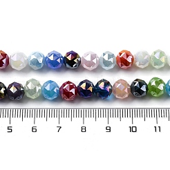 Electroplate Opaque Glass Beads Strands&nbsp;GLAA-Q009-03A