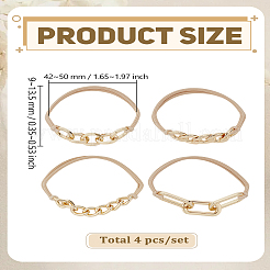 4Pcs Elastic Fiber Hair Ties for Women&nbsp;OHAR-LP0004-41