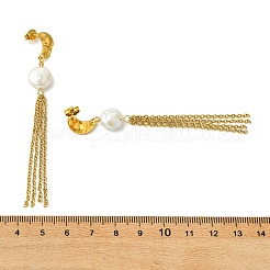 304 Stainless Steel Stud Tassel Earrings for Women&nbsp;EJEW-JE07185