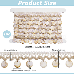 3.3 Yards Polyester Fringe Lace Ribbon&nbsp;OCOR-PH0006-47