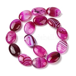 Natural Striped Agate/Banded Agate Beads Strands&nbsp;G-Q182-01