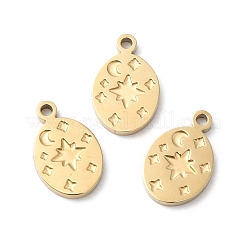 Ion Plating(IP) 316L Surgical Stainless Steel Charms&nbsp;STAS-H213-03G