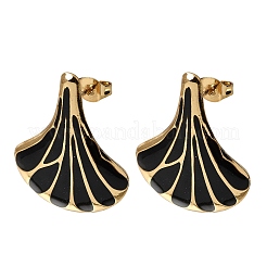 Brass Stud Earrings for Women&nbsp;KK-CBA9D38-01G