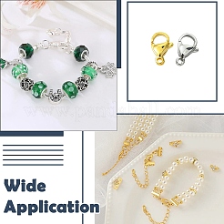 30Pcs 6 Styles 304 Stainless Steel Lobster Claw Clasps&nbsp;FIND-YW0006-20