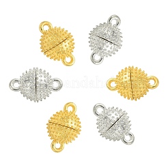 20 Sets 2 Colors Brass Magnetic Clasps&nbsp;KK-CJ0001-86