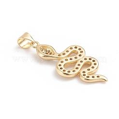 Brass Micro Pave Cubic Zirconia Pendants&nbsp;ZIRC-G165-09G