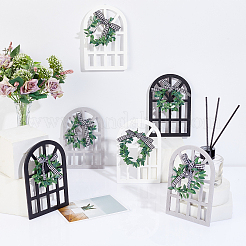 6Pcs 3 Colors Natural Wood Display Decorations&nbsp;HJEW-NB0001-16