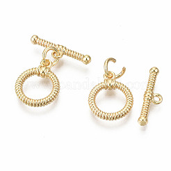 Brass Toggle Clasps&nbsp;KK-S360-020-NF