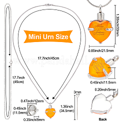 July Glass Urn Pendant Necklace DIY Making Kit&nbsp;DIY-CN0001-82F