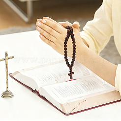 3Pcs Wood Bead Necklaces & Bracelets Sets&nbsp;HJEW-DC00130