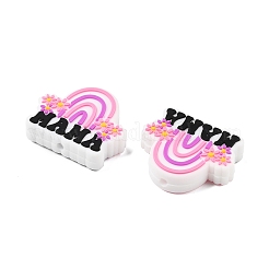 Mother's Day Silicone Focal Beads&nbsp;SIL-B078-07B