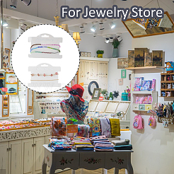 100Pcs Paper Bracelet Display Cards&nbsp;CDIS-WH0027-11B-01